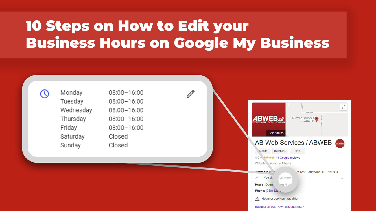 How to change google business hours?